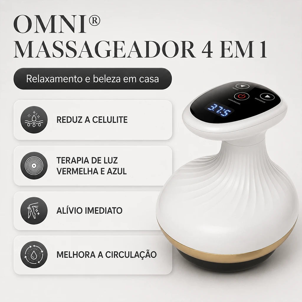 OMNI™ Massageador Corporal a Vácuo com LED para Celulite