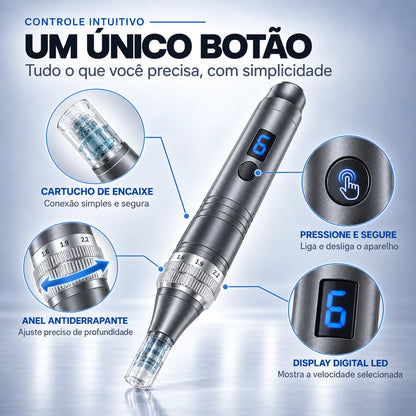 Caneta Elétrica de Microagulhamento com 6 Velocidades AXIS™
