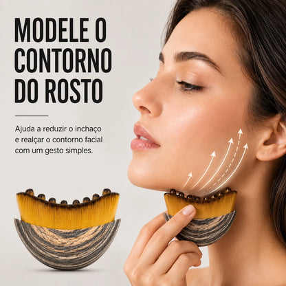 Escova Facial de Contorno para Massagem Linfática NAIA