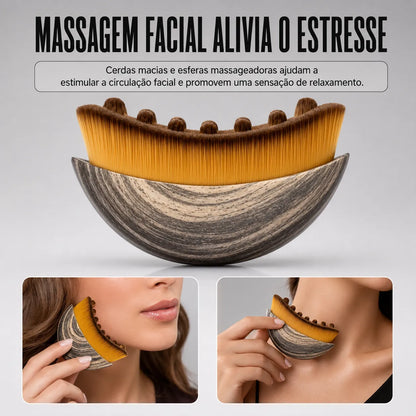 Escova Facial de Contorno para Massagem Linfática NAIA