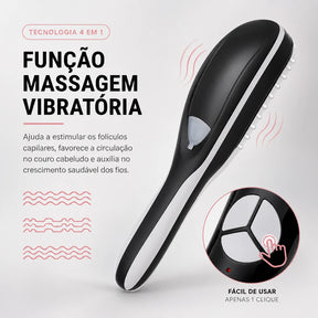 HALO™ Escova Capilar LED 4 em 1 com Massagem e Nanoatomização