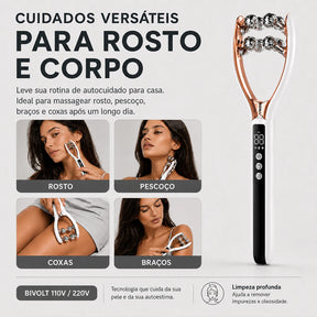 Liftroller™ Massageador Facial LED Lifting Anti-idade Rosto e Pescoço