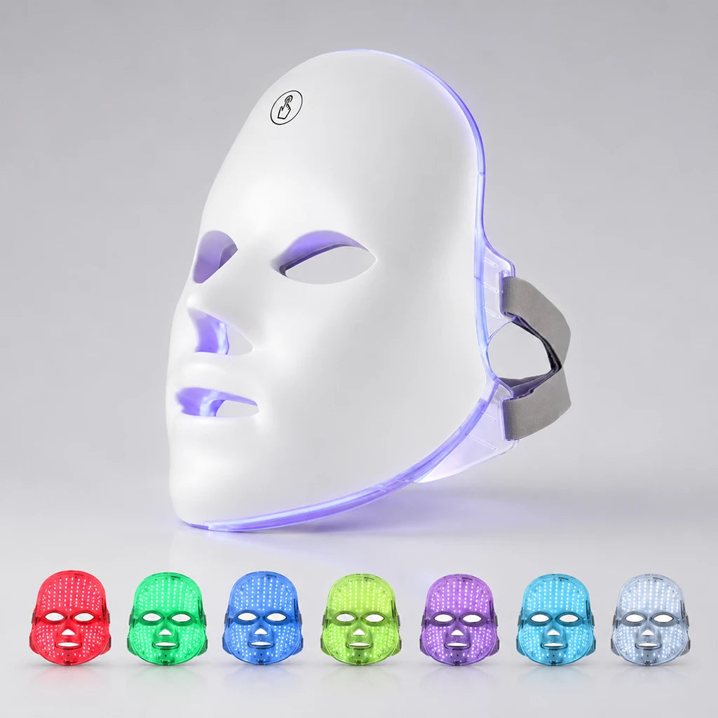 Lumis™ Máscara LED Facial 7 Cores para Fototerapia