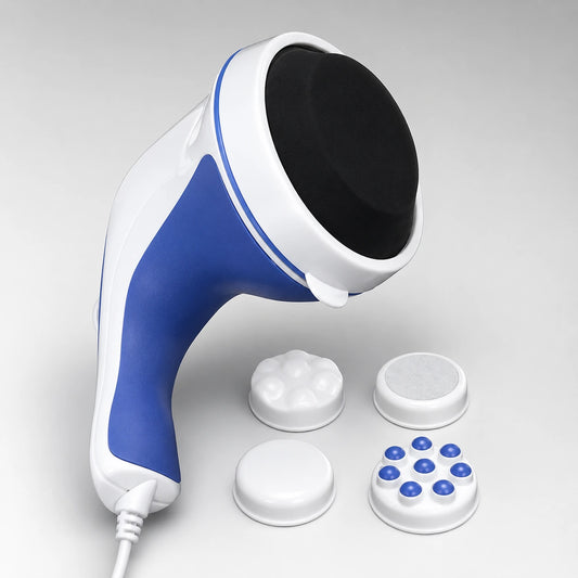 Massageador Corporal Elétrico Rotativo com 5 Acessórios RITMA™