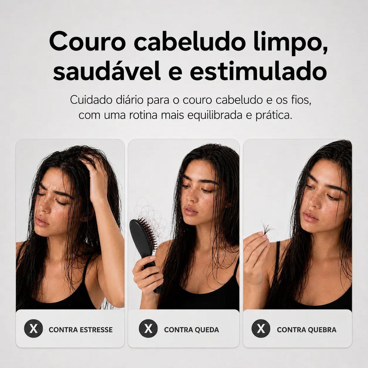 Detalhes do massageador de couro cabeludo ORIA Nuuva