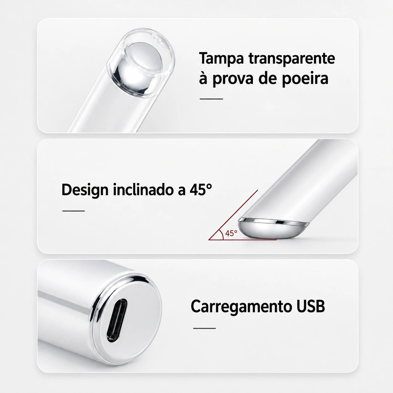 Massageador para Área dos Olhos e Lábios com Microcorrente, Aquecimento e LED VELIS™