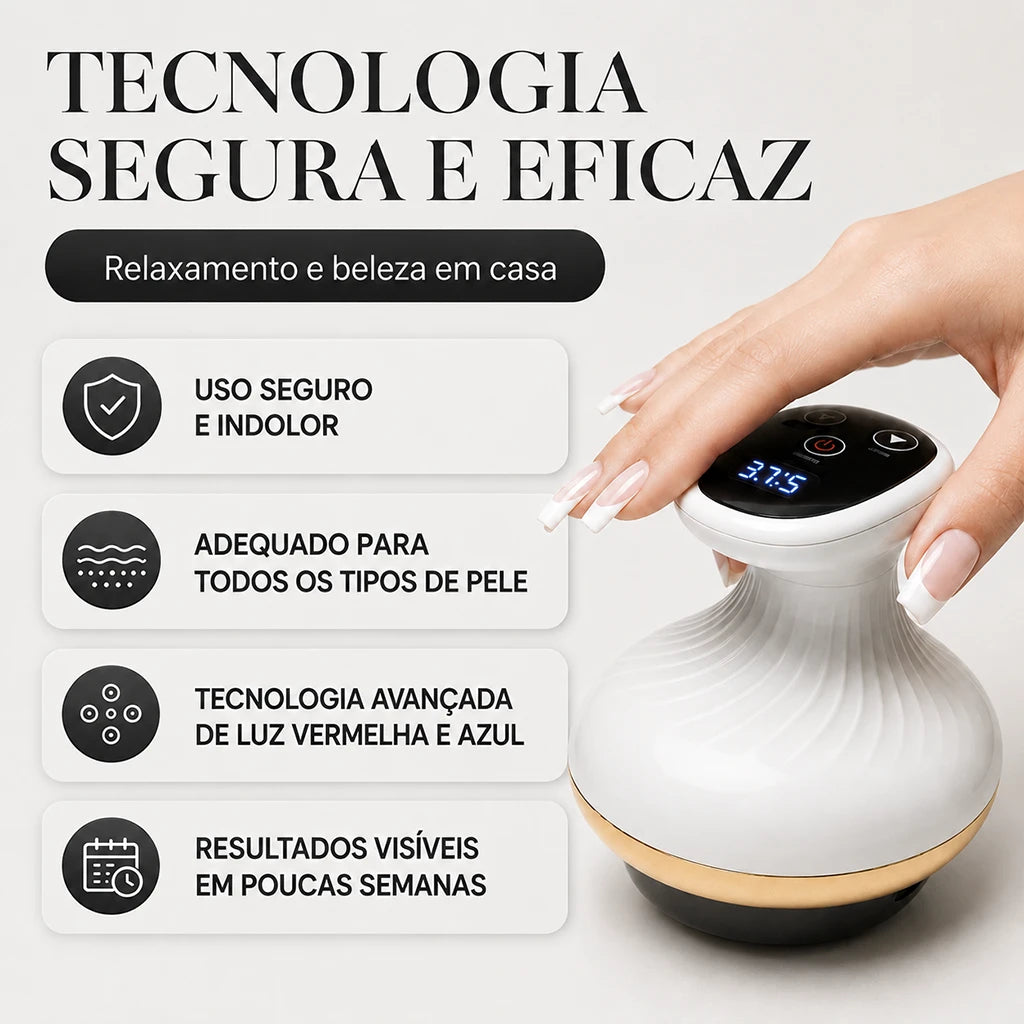 OMNI™ Massageador Corporal a Vácuo com LED para Celulite