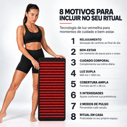 Tapete de Luz Vermelha LED para Corpo com Temporizador BASE™