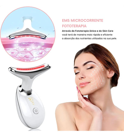 V-SCULPT™ Massageador Facial Lifting com Vibração Sônica e LED Terapêutico