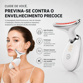V-SCULPT™ Massageador Facial Lifting com Vibração Sônica e LED Terapêutico