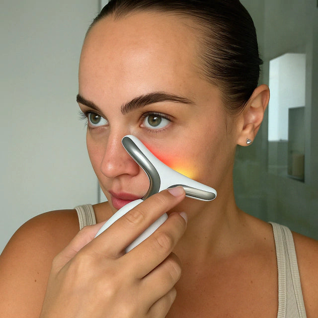 V-SCULPT™ Massageador Facial Lifting com Vibração Sônica e LED Terapêutico