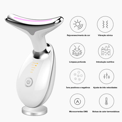 V-SCULPT™ Massageador Facial Lifting com Vibração Sônica e LED Terapêutico