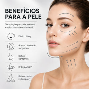 V-SCULPT™ Massageador Facial Lifting com Vibração Sônica e LED Terapêutico