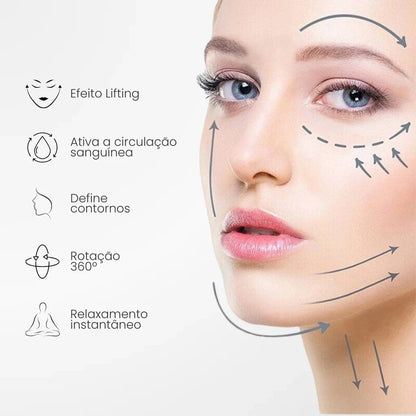 V-SCULPT™ Massageador Facial Lifting com Vibração Sônica e LED Terapêutico