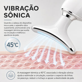 V-SCULPT™ Massageador Facial Lifting com Vibração Sônica e LED Terapêutico