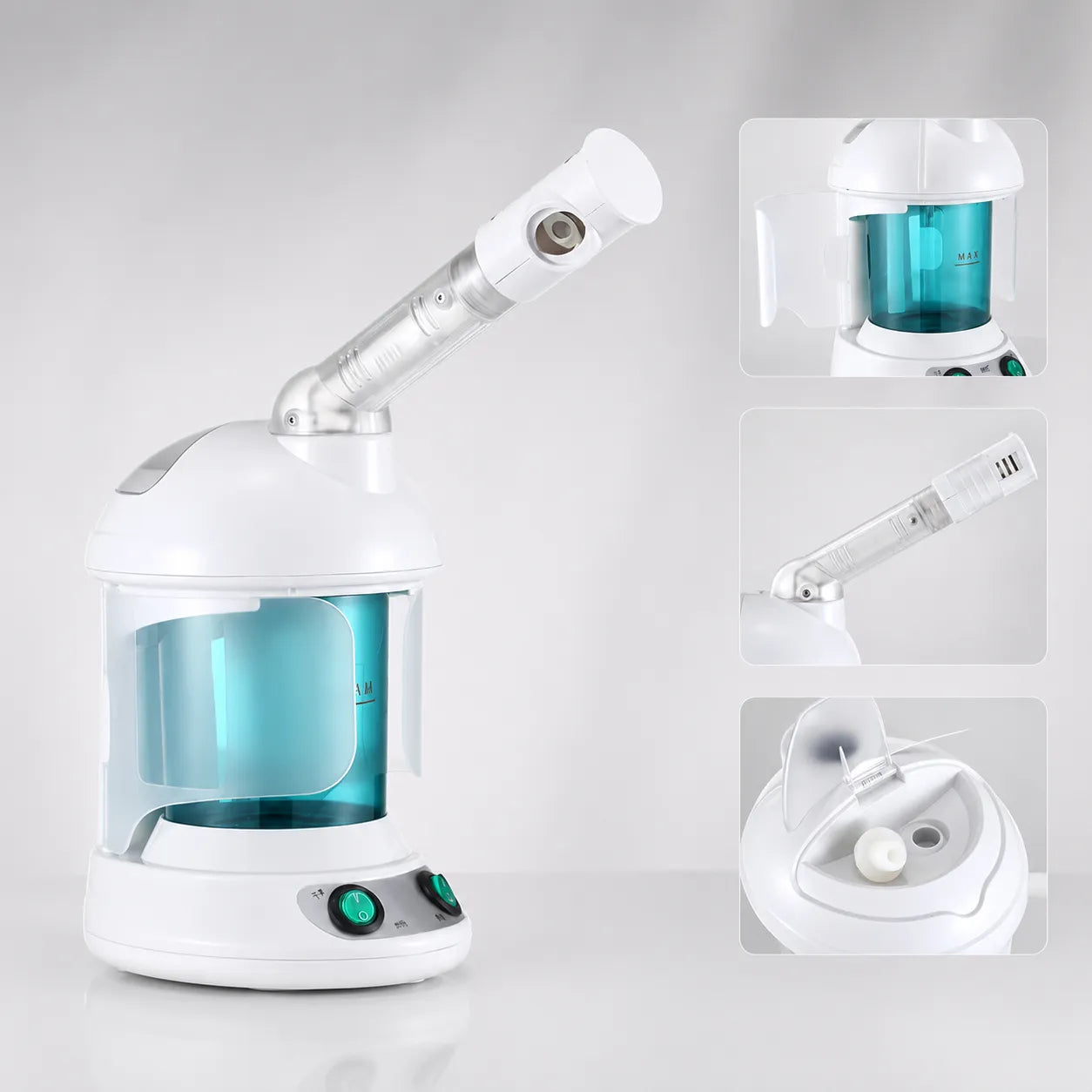 Vaporizador Capilar e Facial 2 em 1 com Cúpula VAPO™
