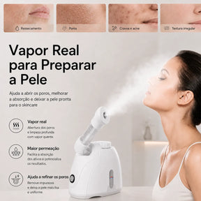 Vaporizador Facial para Preparação da Pele com Vapor Quente NUBELI™
